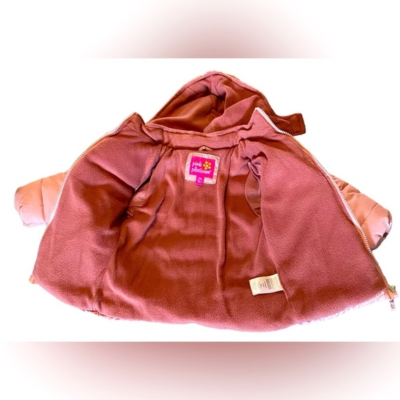 Toddler Girls’ 🌸Pink Platinum🌸 Winter Coat size 24M kids’ winter warm - Picture 10 of 14